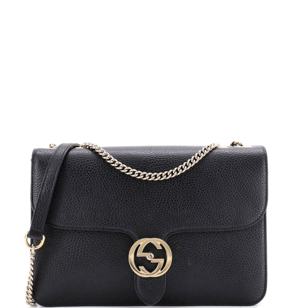 Gucci Medium Interlocking Shoulder Bag Leather